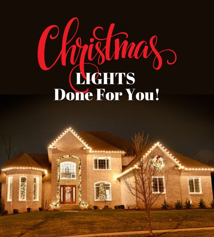 Christmas lights done for you by Alabama Lawn Care Pros